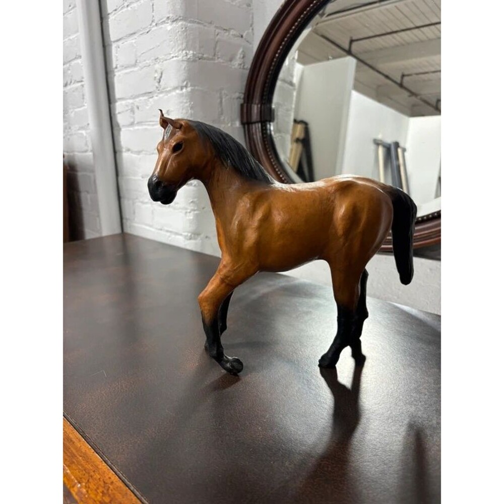 Vintage Tooled Leather Horse